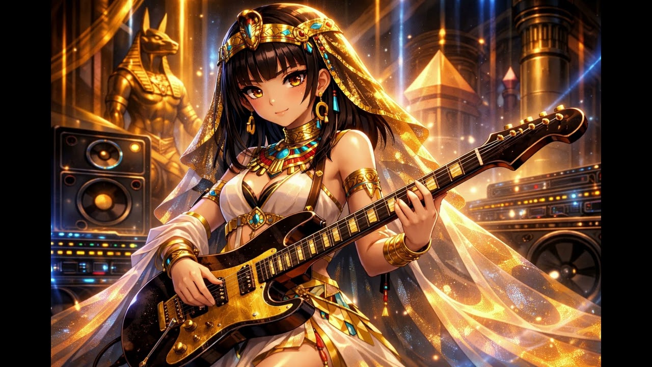 Pharaonic electric guitar