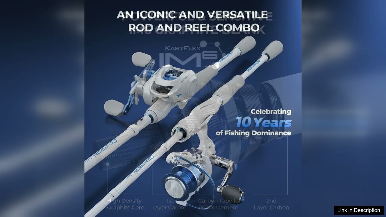 Fishing Rod and Reel Combo IM6 Graphite 2Pc Blanks Stainless Steel Guides Review
