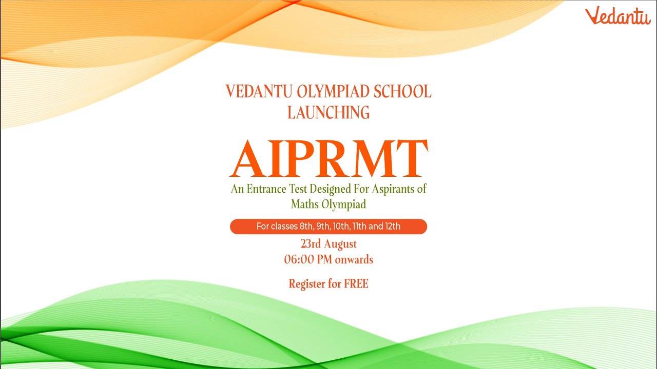 PRMO Mock Test (AIPRMT) Series |  Pre-Regional Mathematical Olympiad (PRMO)| Vedantu Olympiad School