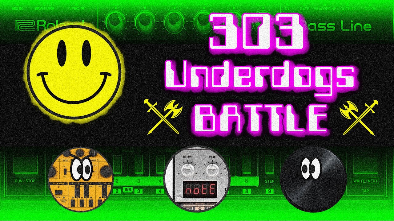 You have no TB-303 but wanna make ACID. 6 hardware synths blind-folded test