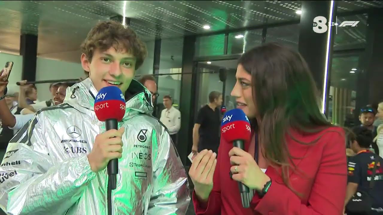 F1 Arabia Saudita 2025 - Vicky Piria intervista Andrea Kimi Antonelli prima del Gran Premio
