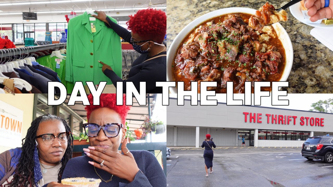 30 MINS TO THRIFT! Trying a New Restaurant + Necklace Repair #DayDate