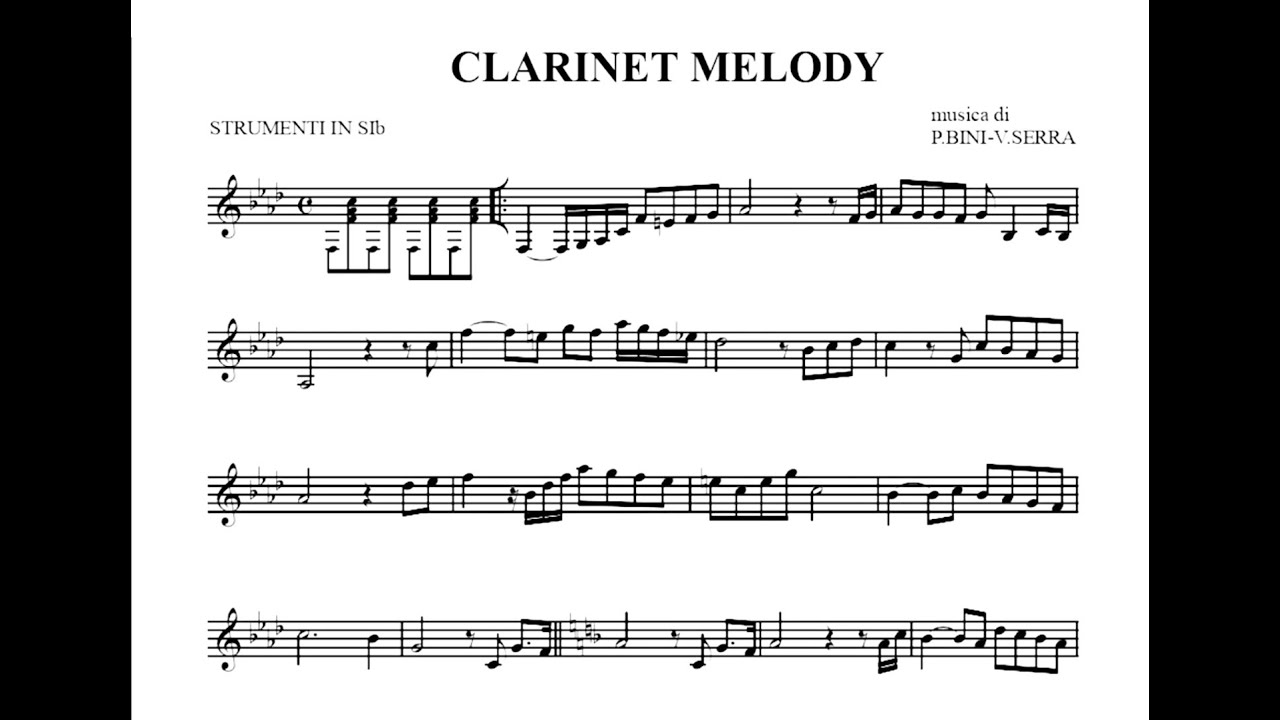V.Serra Clarinet melody - Corrado Giuffredi, clarinet solo