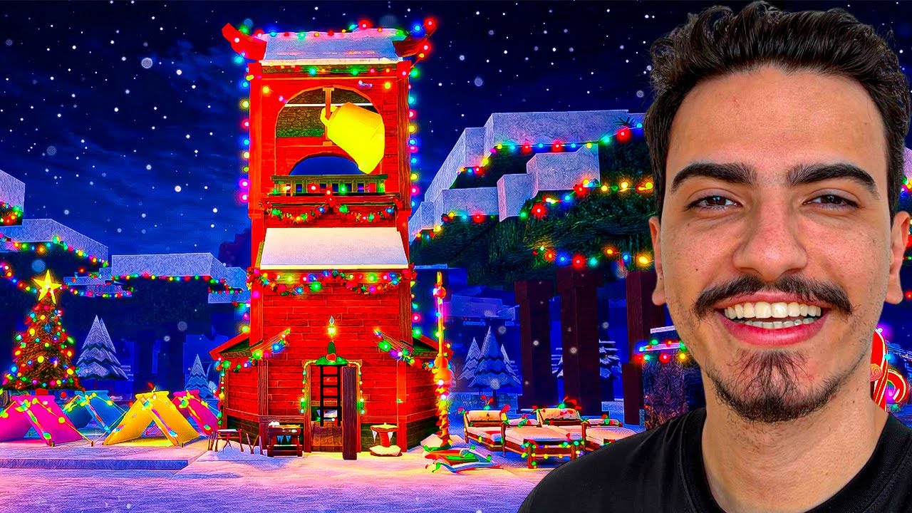 SOBREVIVI 99 DIAS NA TORRE NATALINA DO 99 NOITES NA FLORESTA 🗼🎄