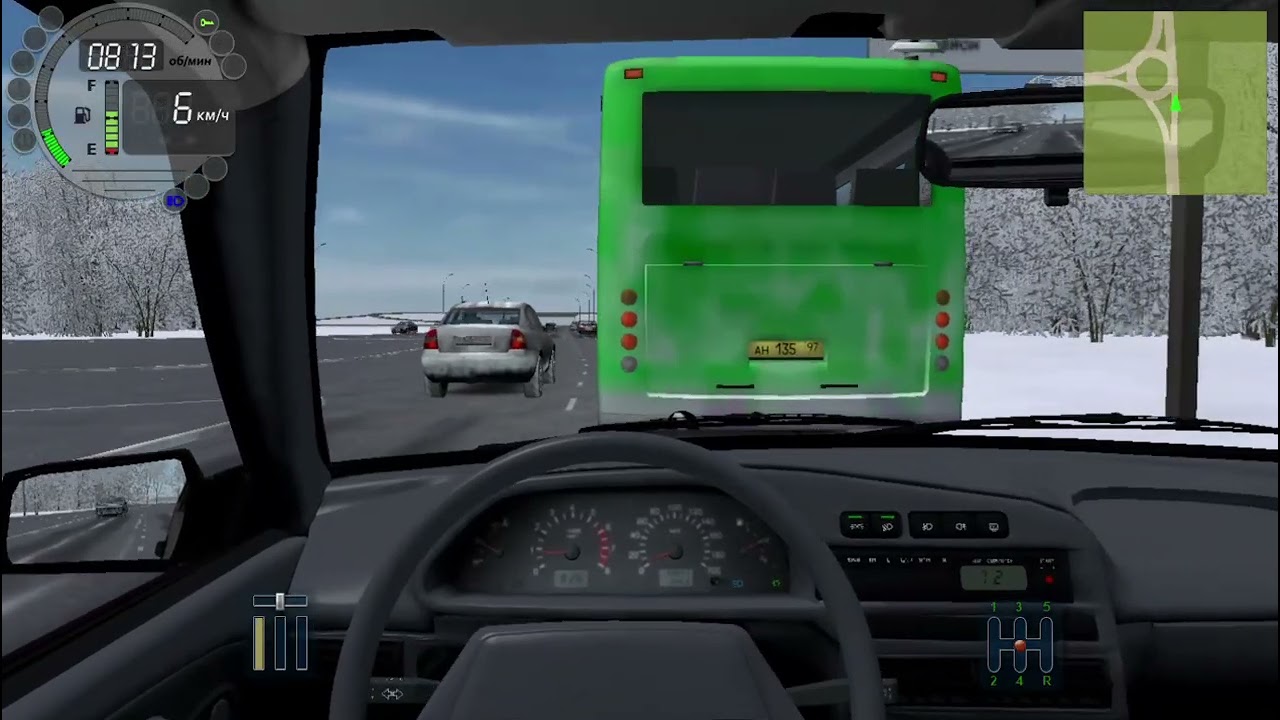 Езда на Ваз 2114-City Car Driving