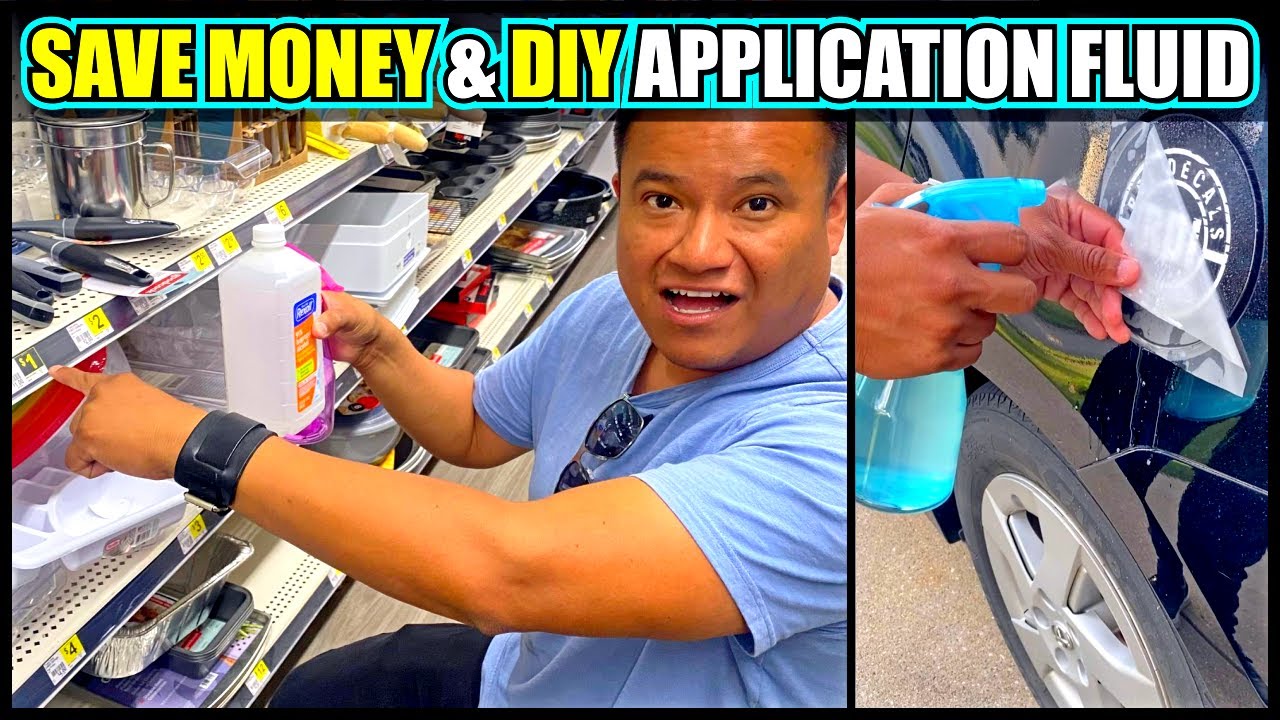 DIY Sticker Application Fluid - YOU WILL RUN TO THE DOLLAR STORE After You Watch This Video!