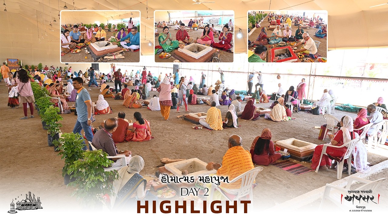 Highlights Maha Pooja Day 2 Avsar | Jetalpur Mandir 200 Years Celebration