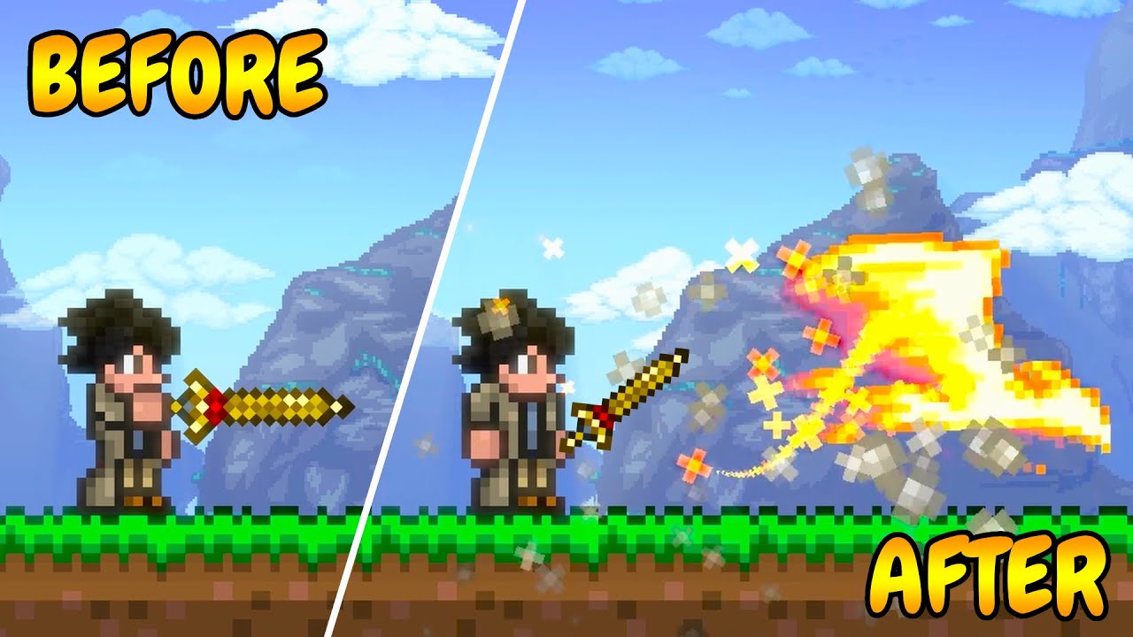 Terraria, But ALL Melee Weapons Have A Random Attack...