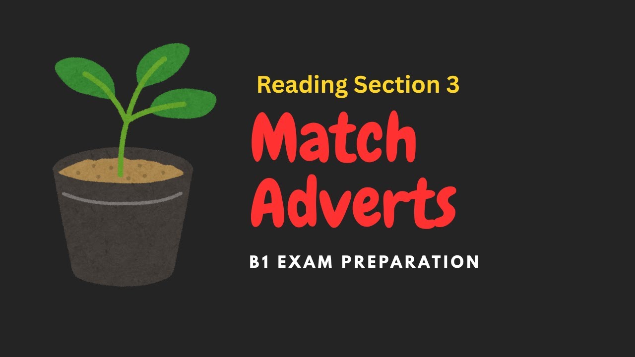 German B1 Exam Preparation | The Reading Exam | Match Adverts