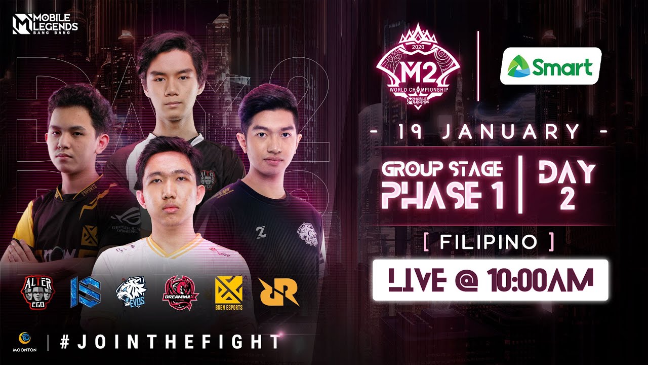 (FILIPINO) M2 Group Stage Phase 1 - Day 2 | MLBB World Championship 2020 | Singapore