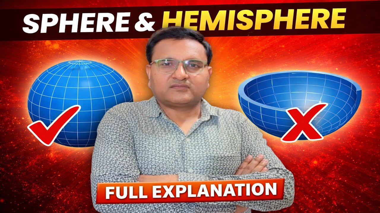 Surface Area And Volume | Mensuration 3D | Remember Formulas for lifetime | Sphere | by SP SAINI