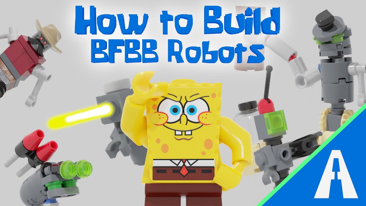 How to Build Lego Spongebob Battle For Bikini Botom Robots | August Renders™