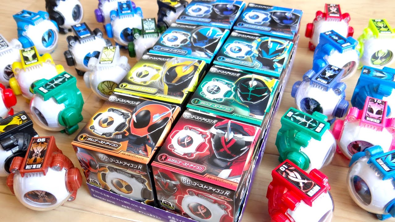 ゴーストアイコン再販開始！1BOX箱買い！SGゴーストアイコンR 全7種レビュー！オレ・ムサシ・エジソン・ロビン・ニュートン・スペクター・ツタンカーメン