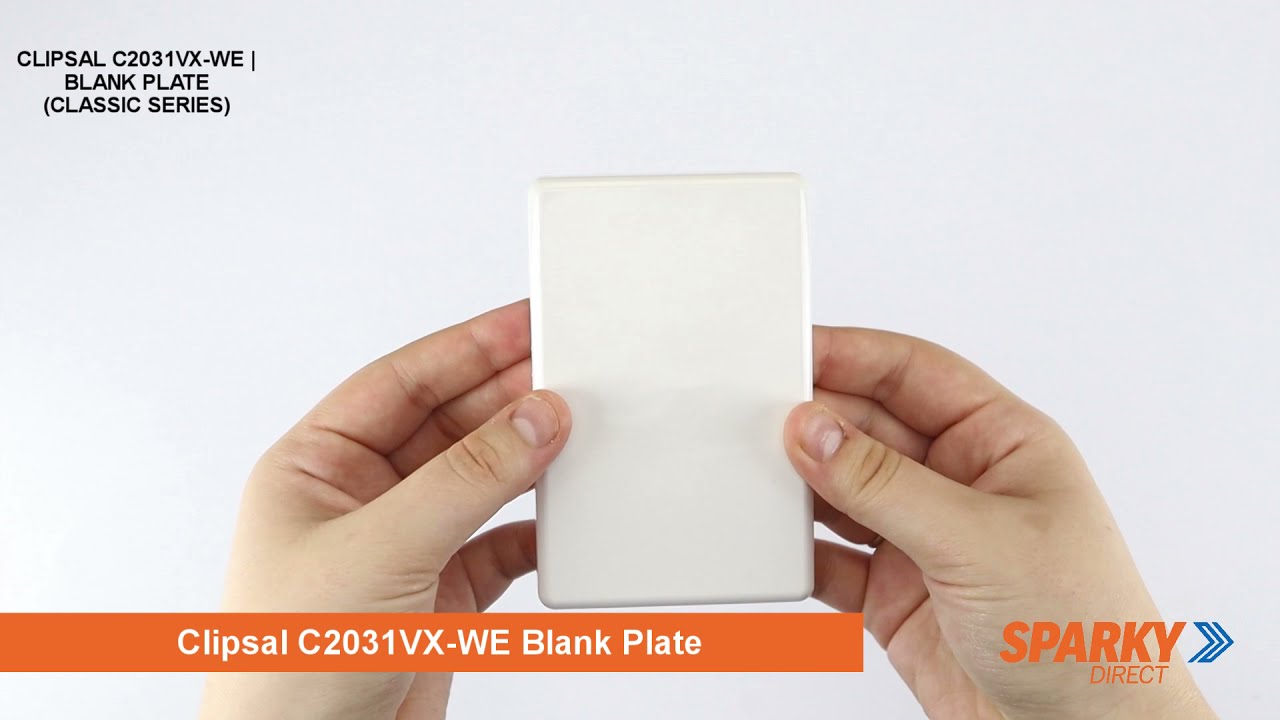Clipsal C2031VX-WE | Blank Plate (Classic Series)