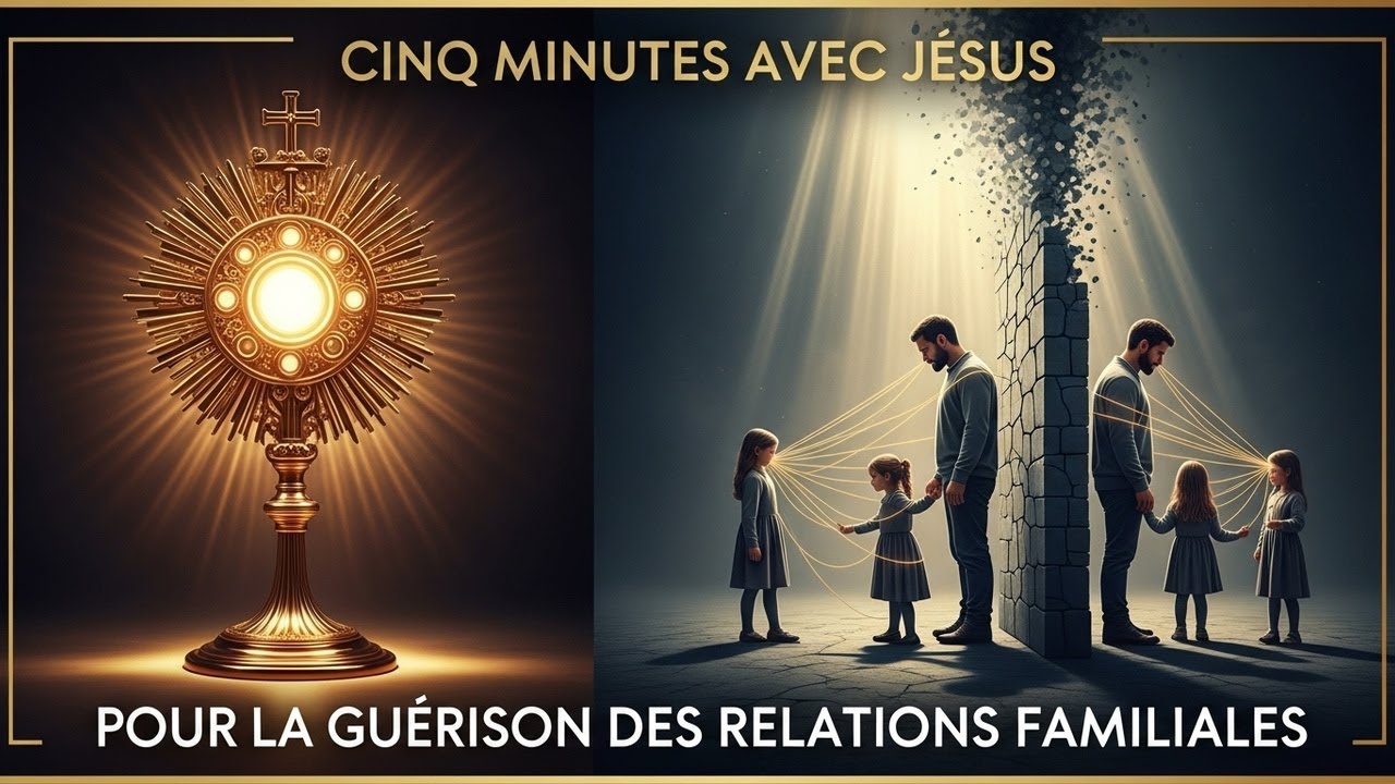 Cinq Minutes avec Jésus au Saint-Sacrement : Pour la Guérison des Relations Familiales
