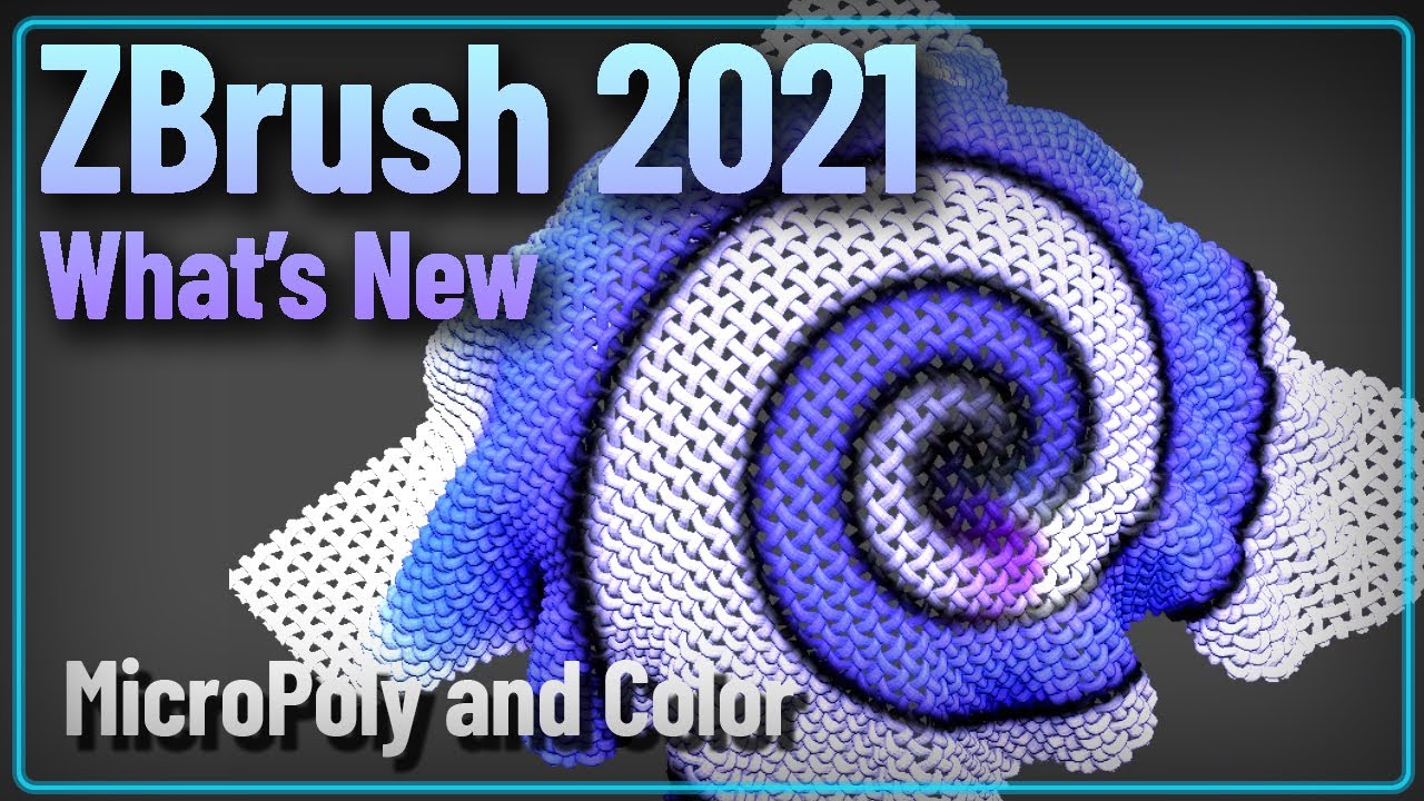 043 ZBrush 2021 MicroPoly and Polypaint Color