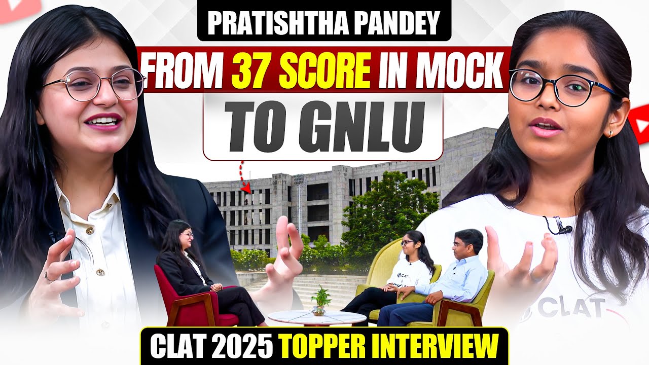 CLAT 2025 Toppers Interview | GNLU | Strategy For CLAT Exam