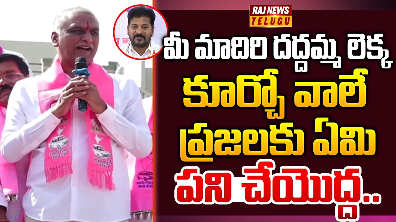మీ మాదిరి దద్దమ్మ లెక్క కూర్చో వాలే ప్రజలకు ఏమి పని చేయొద్ద  | Harish Rao Fire On Cm Revanth