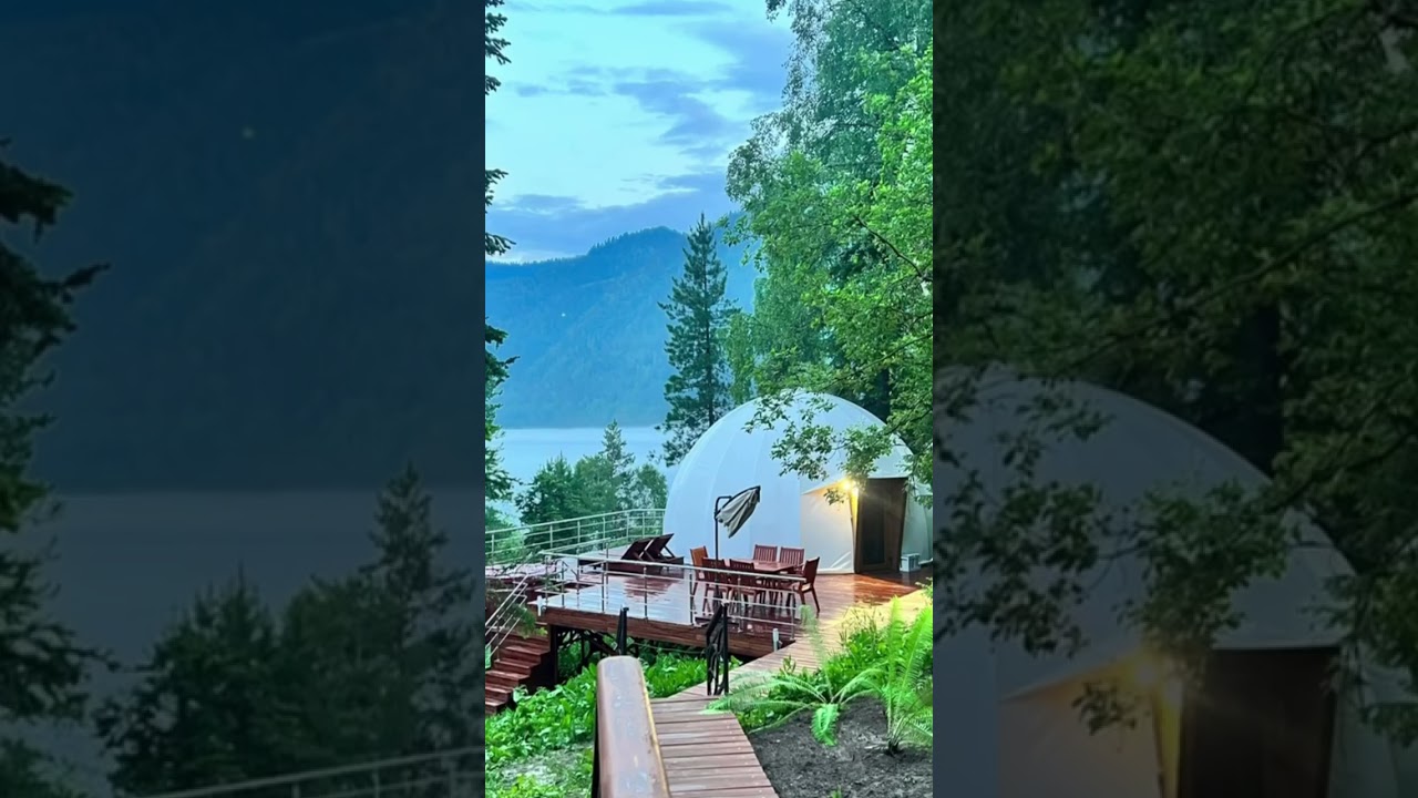 Forest Glamp. Красивый проект на берегу Телецкого озера, Алтай ⛰️ 