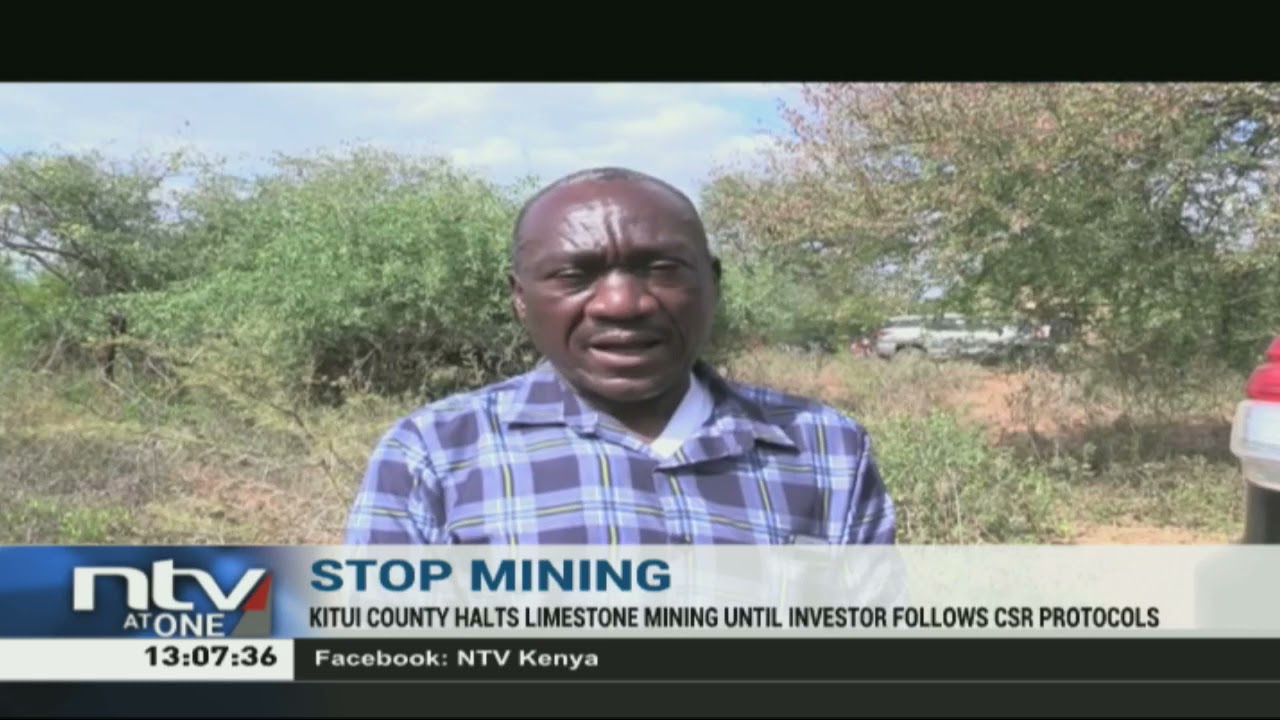 Kitui county stops mining of limestone in Mwingi North