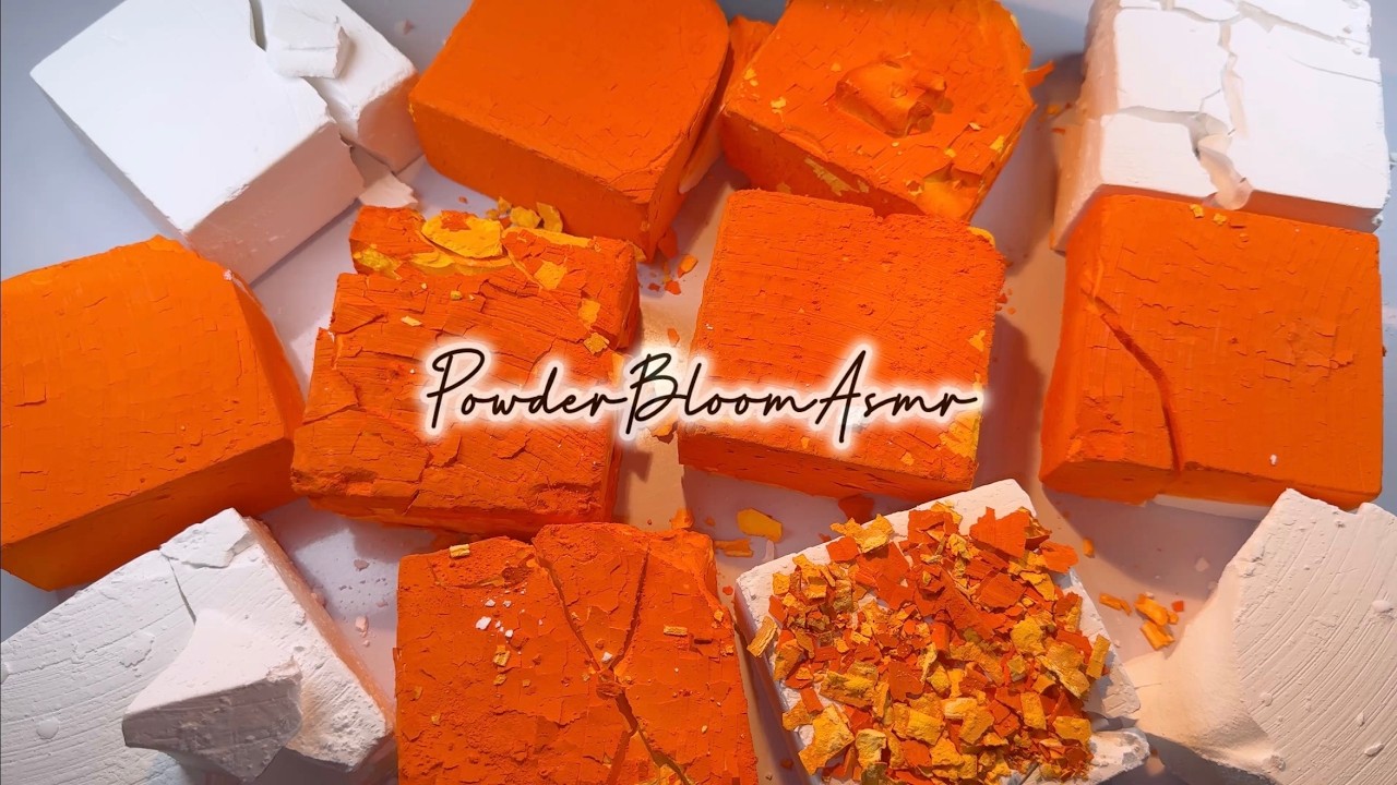 Sunshine Crush☀️ Lemon Dyed Gymchalk Bliss | Powder Bloom Asmr #gymchalkasmr #dyedgymchalk #fyp