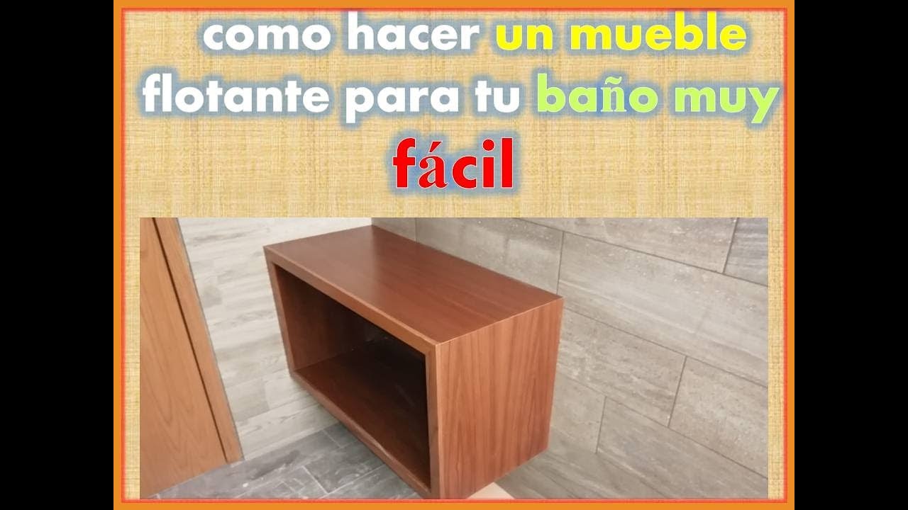como hacer mueble para lavabo paso a paso