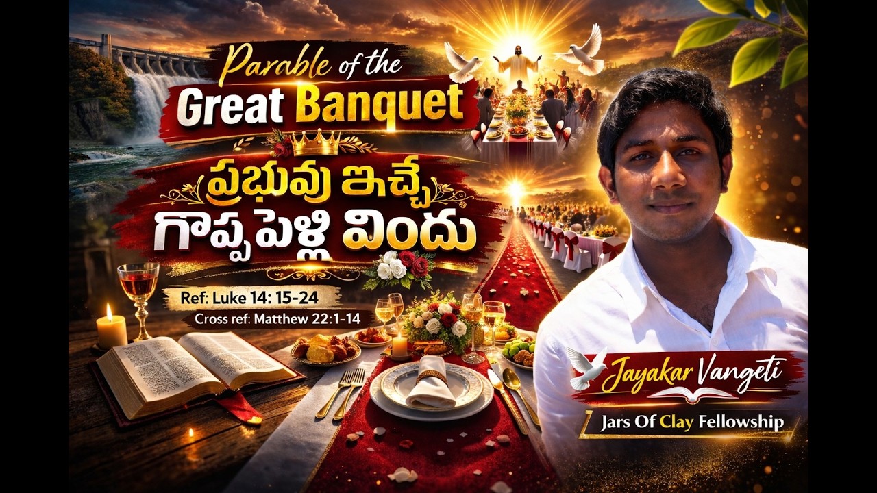 Parable of the Great Banquet | ప్రభువు ఇచ్చే గొప్ప పెళ్లి విందు | Luke 14: 15-24 | Br Jayakar V