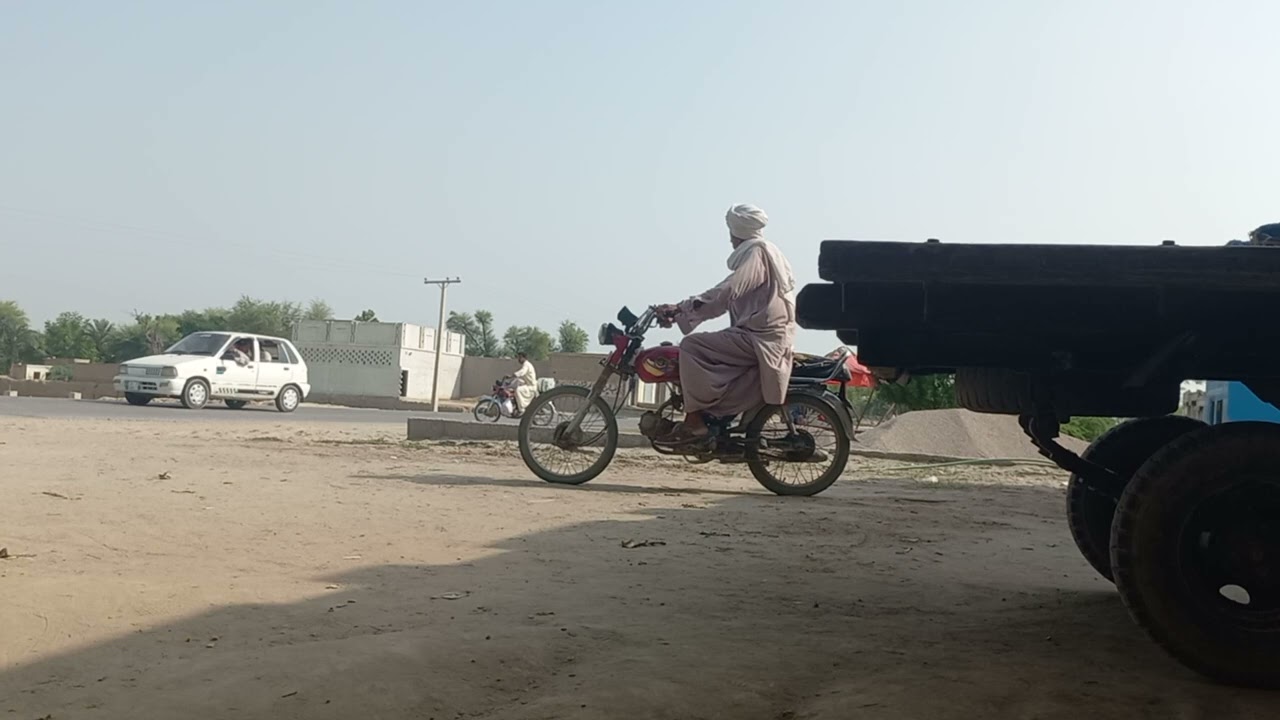 A Great View Of Running Motors On Road 