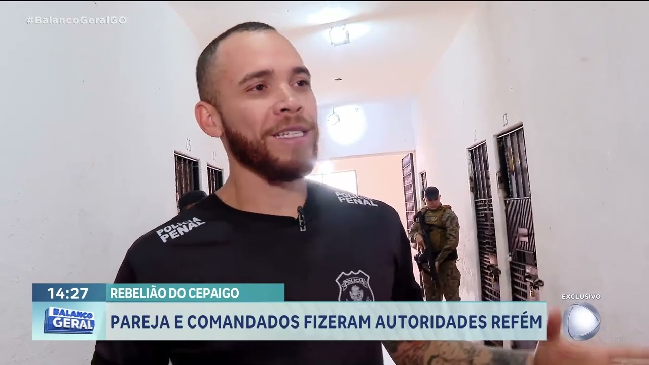 Record Goiás   REBELIÃO DO CEPAIGO PAREJA E COMANDADOS FIZERAM AUTORIDADES REFÉNS