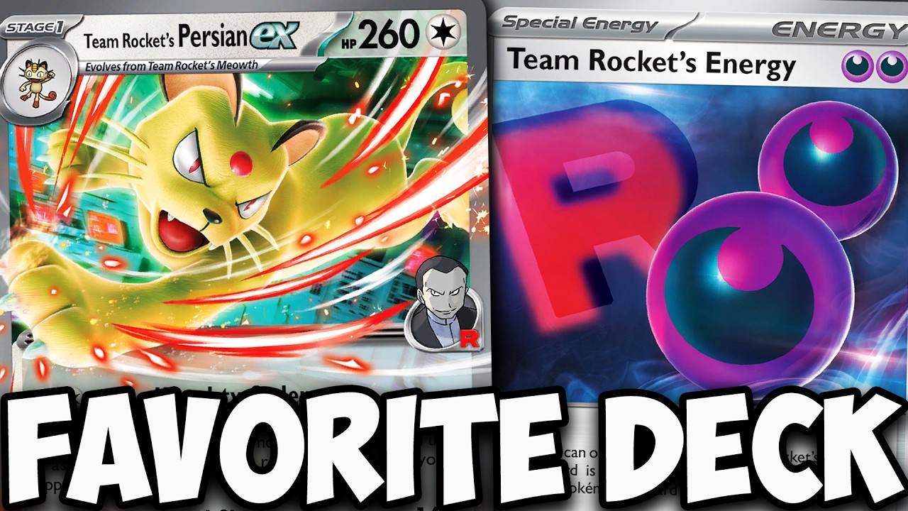 Я добавил Team Rocket's Persian ex в свою любимую колоду