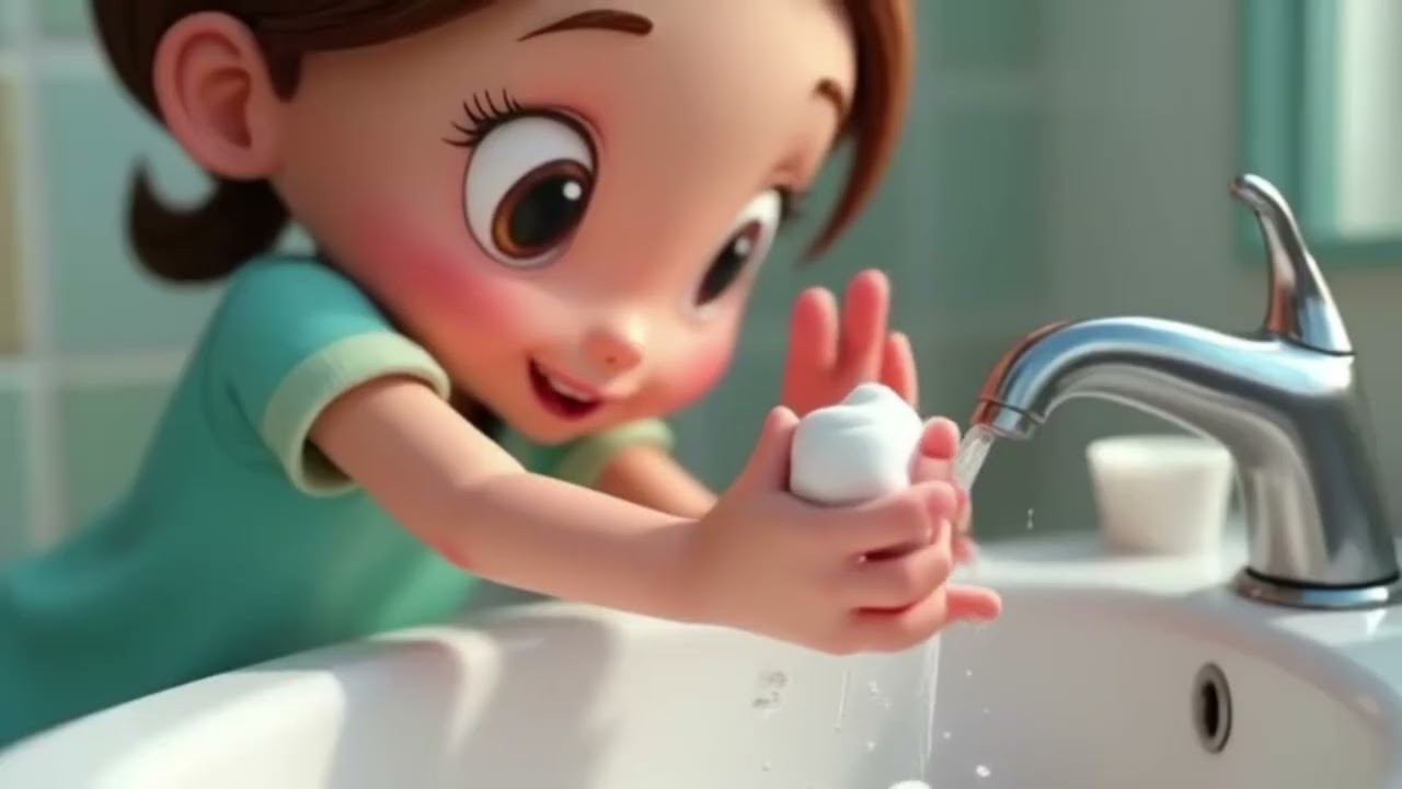 Песенка про мытье рук 🧼🚰 | Учимся мыть руки в игровой форме | Детская песенка для детей!
