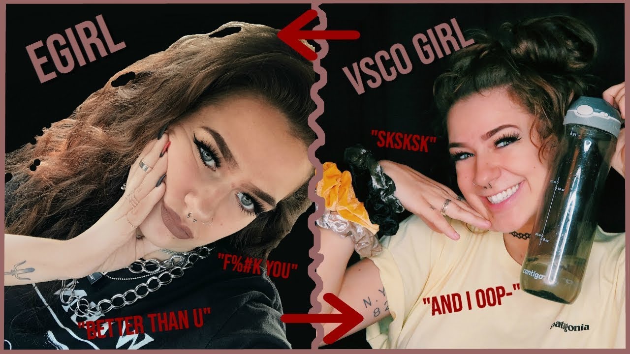 Transforming Myself From An EGIRL To A VSCO GIRL