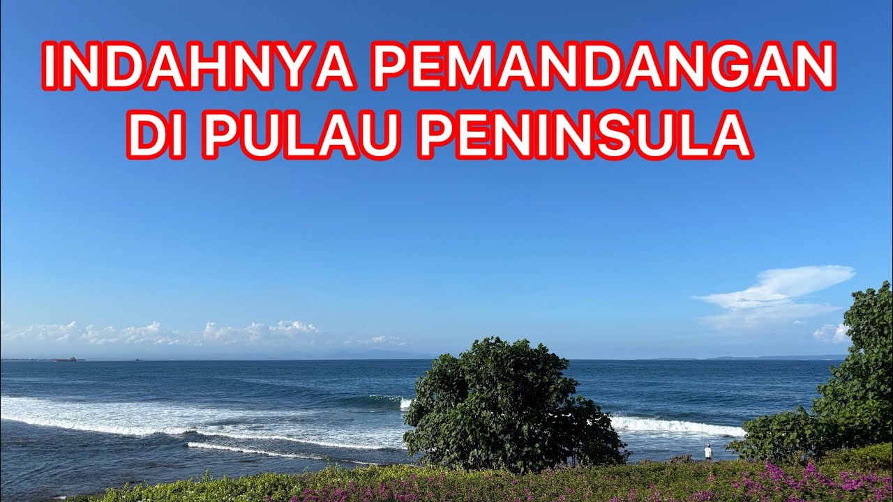 Mengunjungi pulau Peninsula di ITDC Nusa Dua Bali, pemandangan cantik dari kebun bunga bougenvil