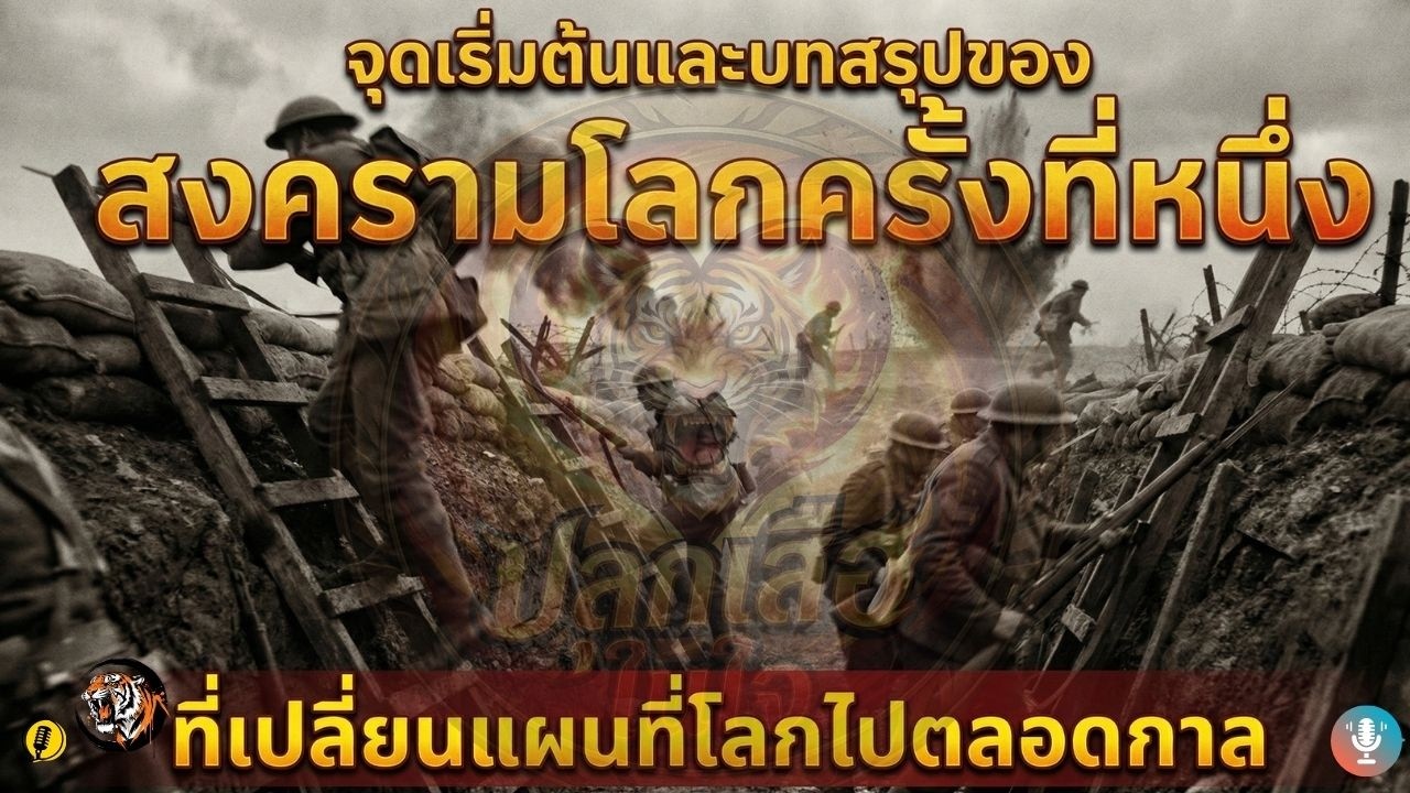 จุดเริ่มต้นและบทสรุปของสงครามโลกครั้งที่หนึ่งที่เปลี่ยนแผนที่โลกไปตลอดกาล | ปลุกเสือในใจ