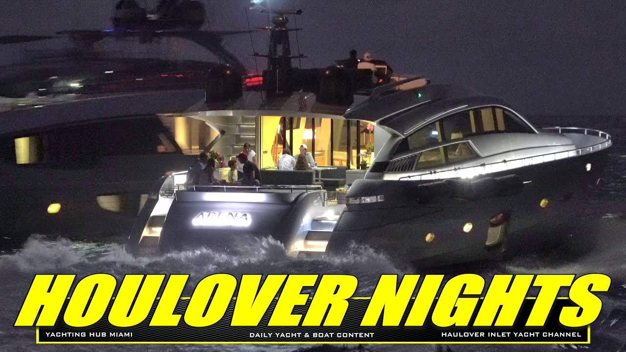 NIGHT CAPTURES ARE BACK! ANOTHER INCREDIBLE NIGHT VIDEO OF THE RIVA 102 CORSARO AT HAULOVER INLET