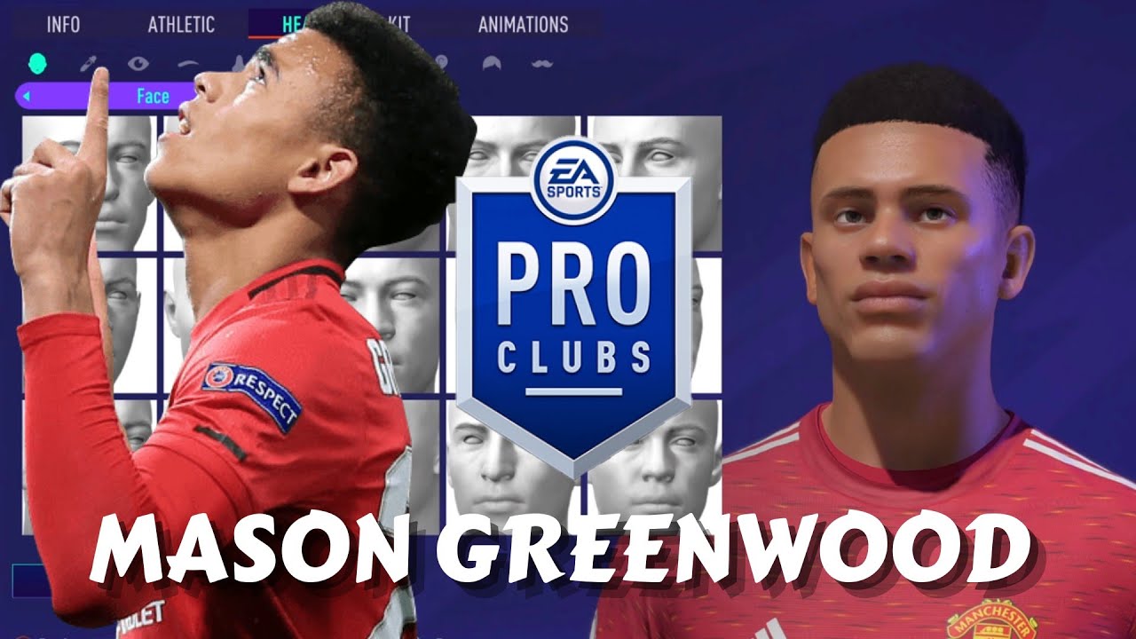 FIFA 21 Mason Greenwood Pro Clubs Creation