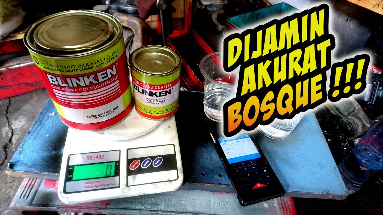Cara Menentukan Takaran Campuran Epoxy / Clear / Pernis dengan Hardener