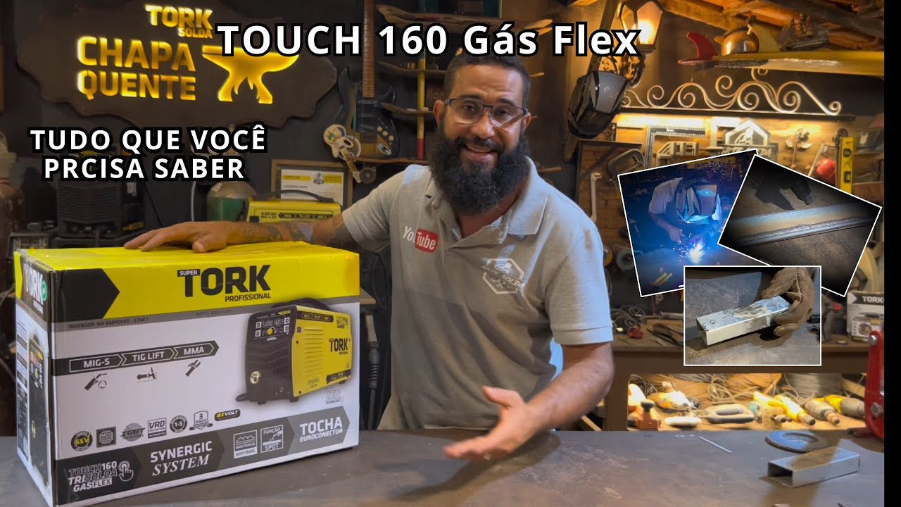 A m&aacute;quina de solda mais desejada do BRASIL 160 g&aacute;s flex