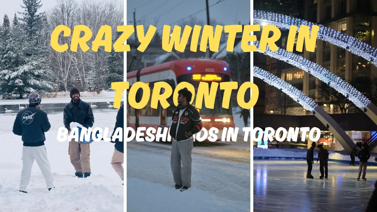 Snowy daily life vlog in Toronto