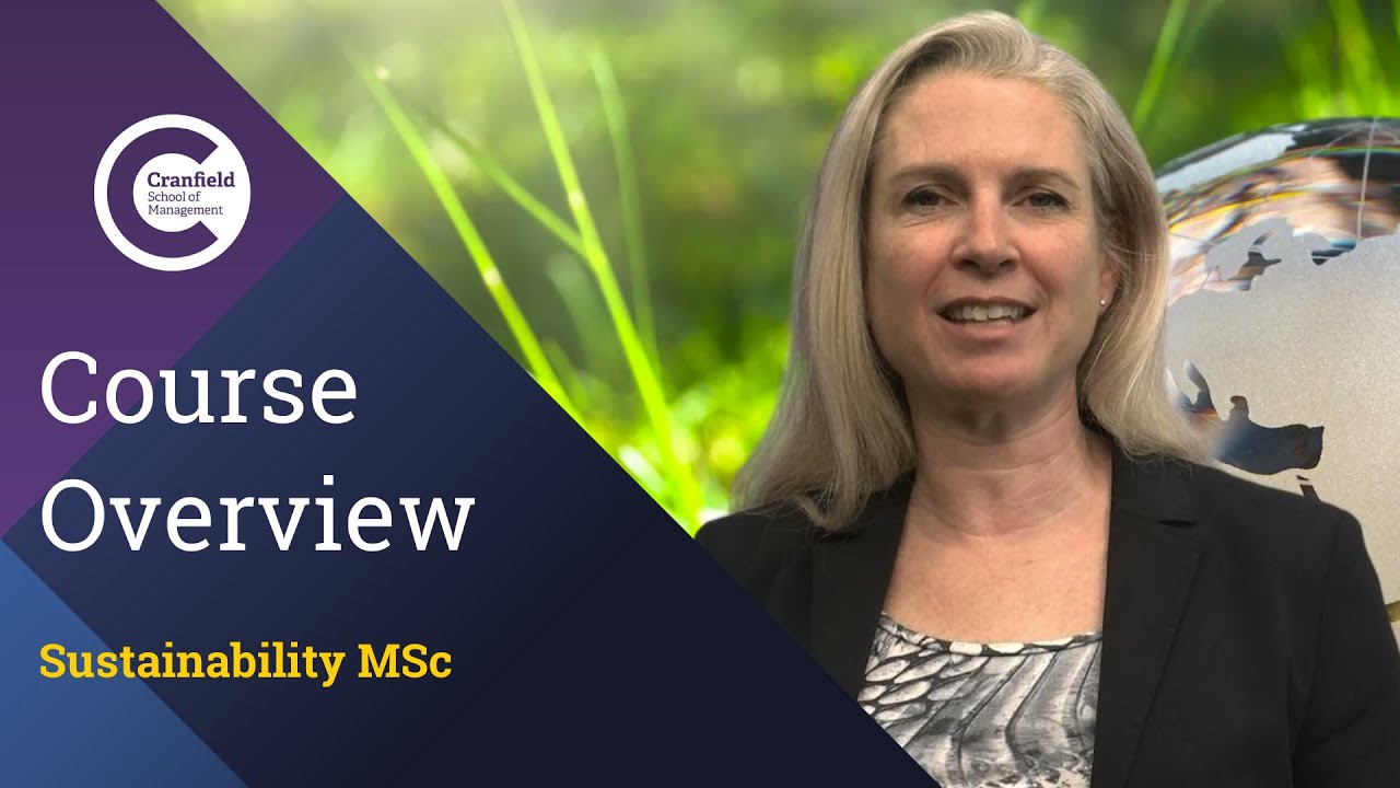 Sustainability MSc - Course Overview
