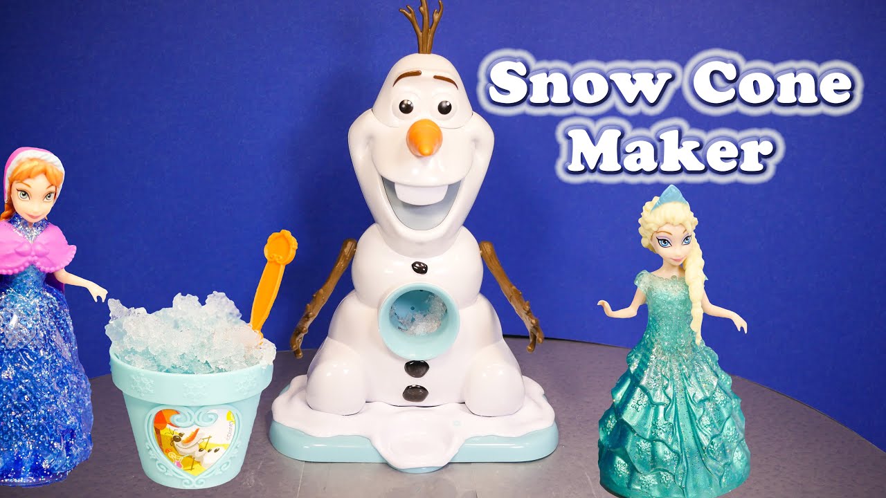 Frozen Olaf Snow Cone Maker With the Assistant