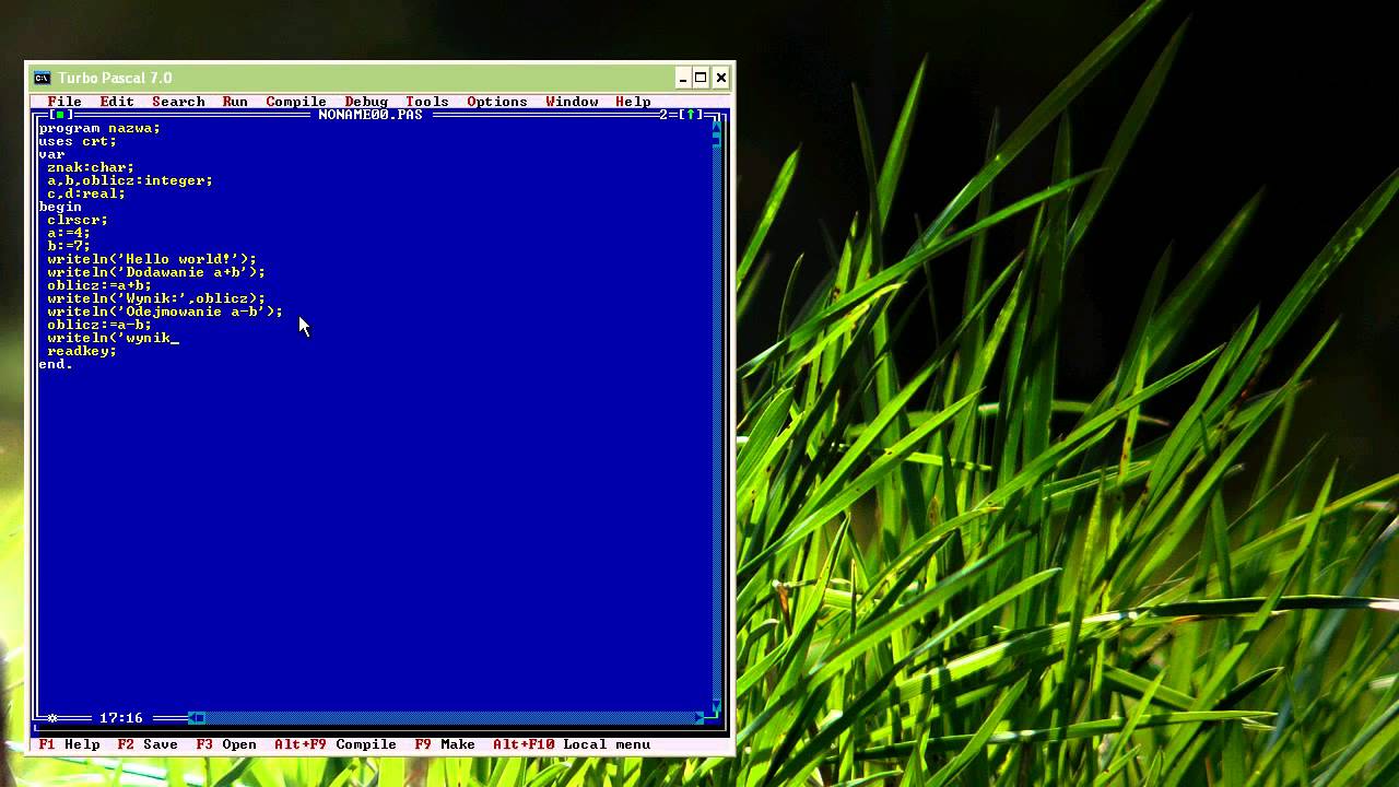Programowanie PL - Podstawy Turbo Pascal #1
