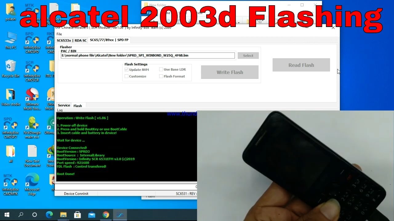 Alcatel 2003D flash