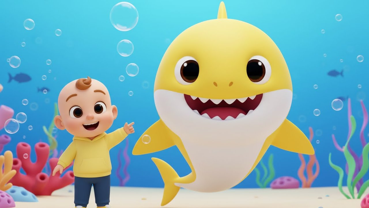 Baby Shark Dance 🦈 | Baby Shark Dance with Cute Baby | Kids Songs & Nursery Rhymes