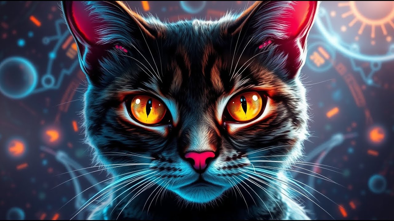 MIX & MEOW #3 &bull; Electronic &bull; Synth & Chill Music || Catwave Vibes | Retrowave Cat &bull; 2 Hours