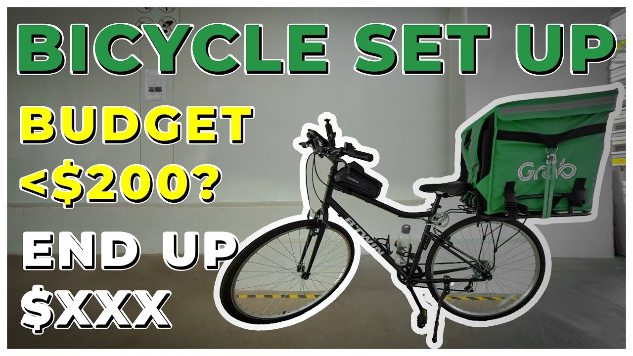 My bicycle set up for Grabfood delivery (The Cost of being a Rider)