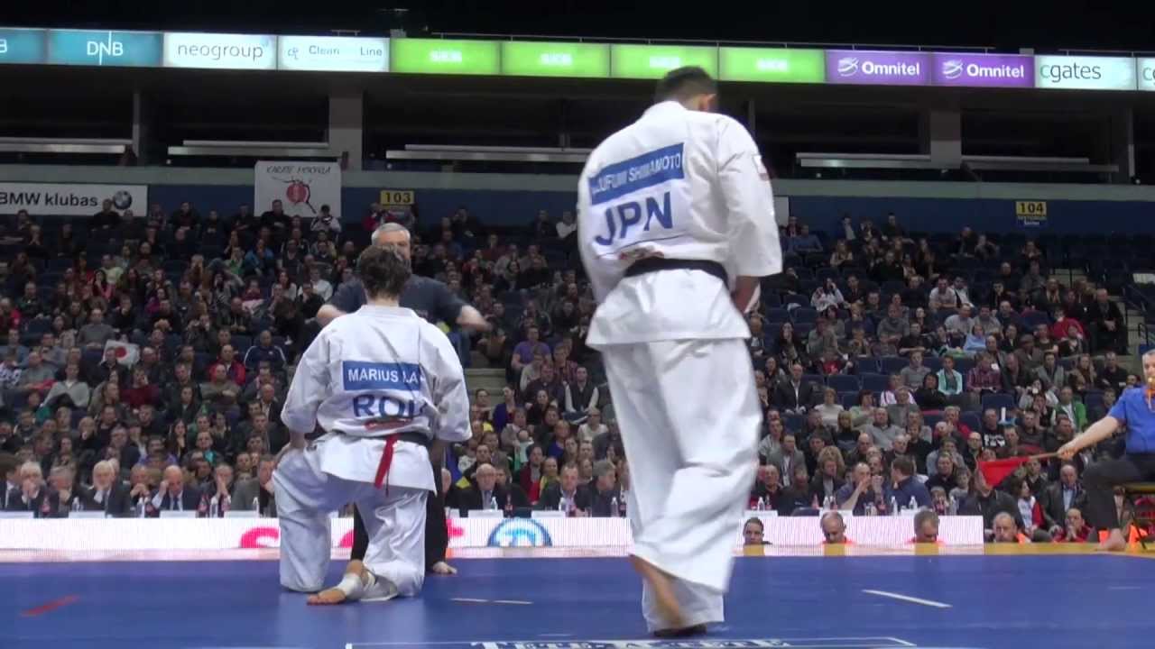 【新極真会】The 5th Karate World Cup MEN MIDDLE WEIGHT Quarterfinal 2 Ilas vs. Shimamoto