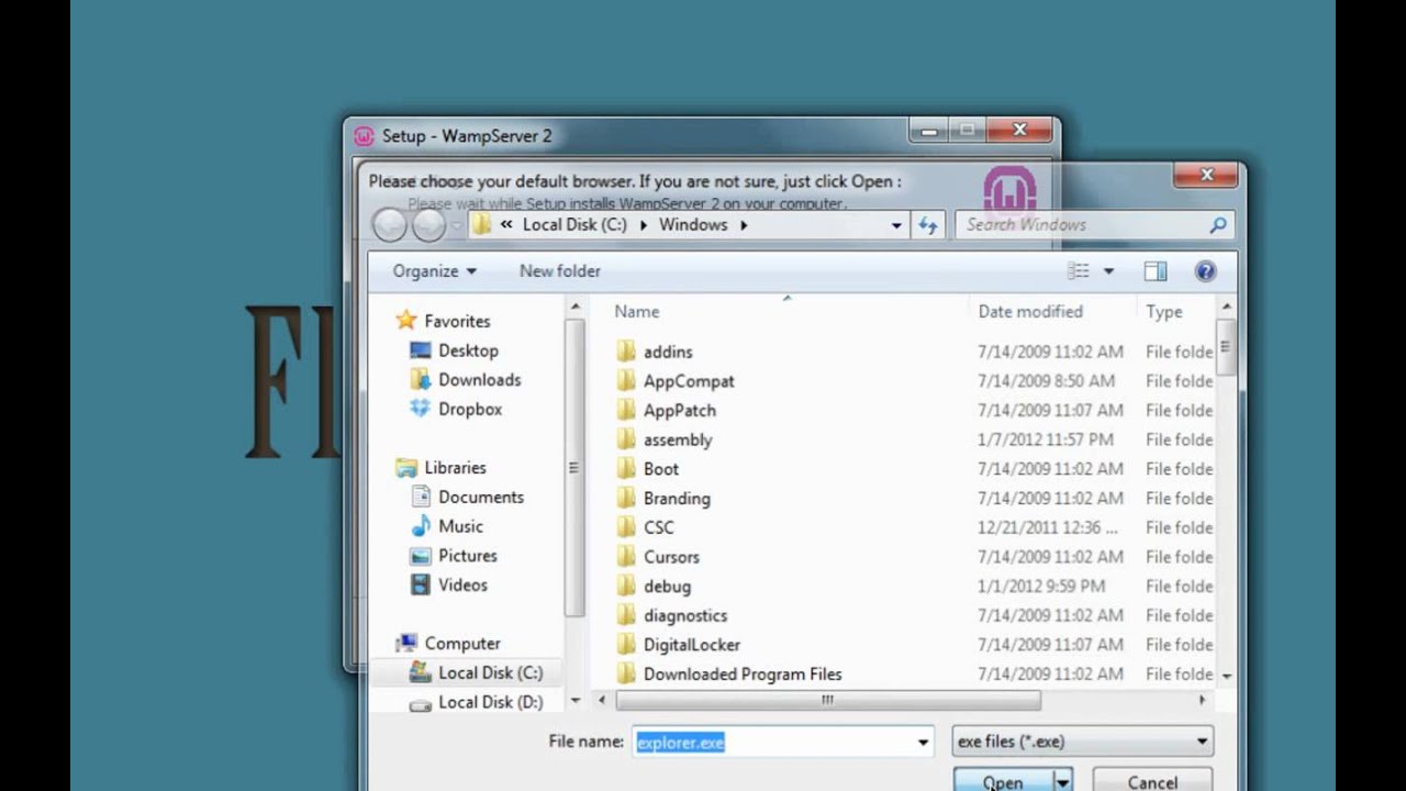 How to install WordPress locally on Windows 7