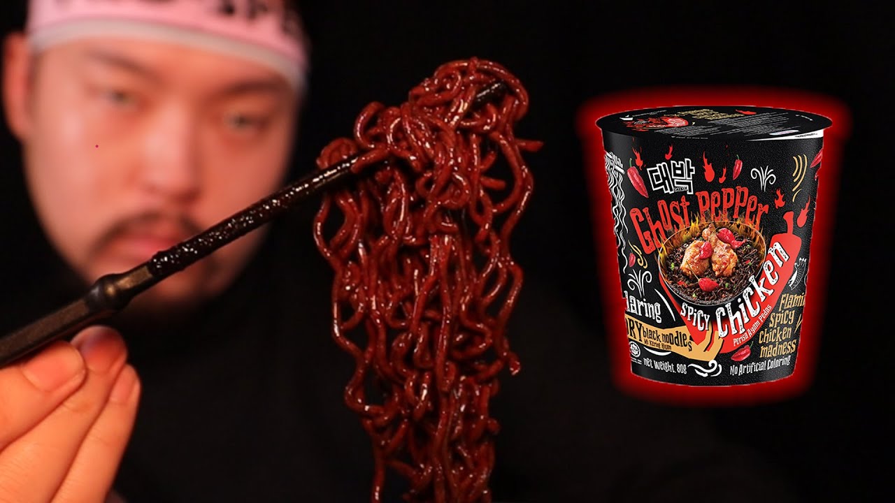 세계에서 가장 맵다는 라면 먹어봤습니다. 거짓말인듯;; Had the spiciest Ramen on earth (GHOST PEPPER NOODLES)