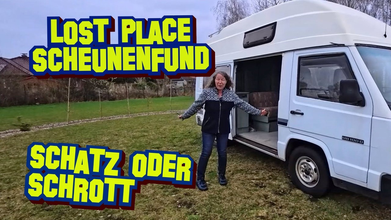 Kastenwagen-Wohnmobil Scheunenfund &ndash; wir &ouml;ffnen die T&uuml;r nach 10 Jahren&hellip; 😳🚐